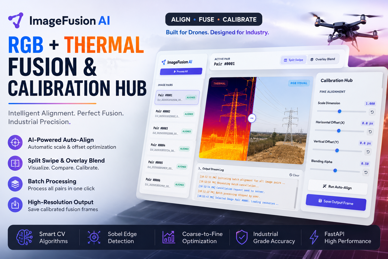 ImageFusion AI — RGB & Thermal Calibration Hub