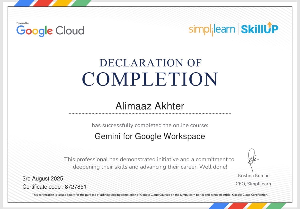 Gemini for Google Workspace