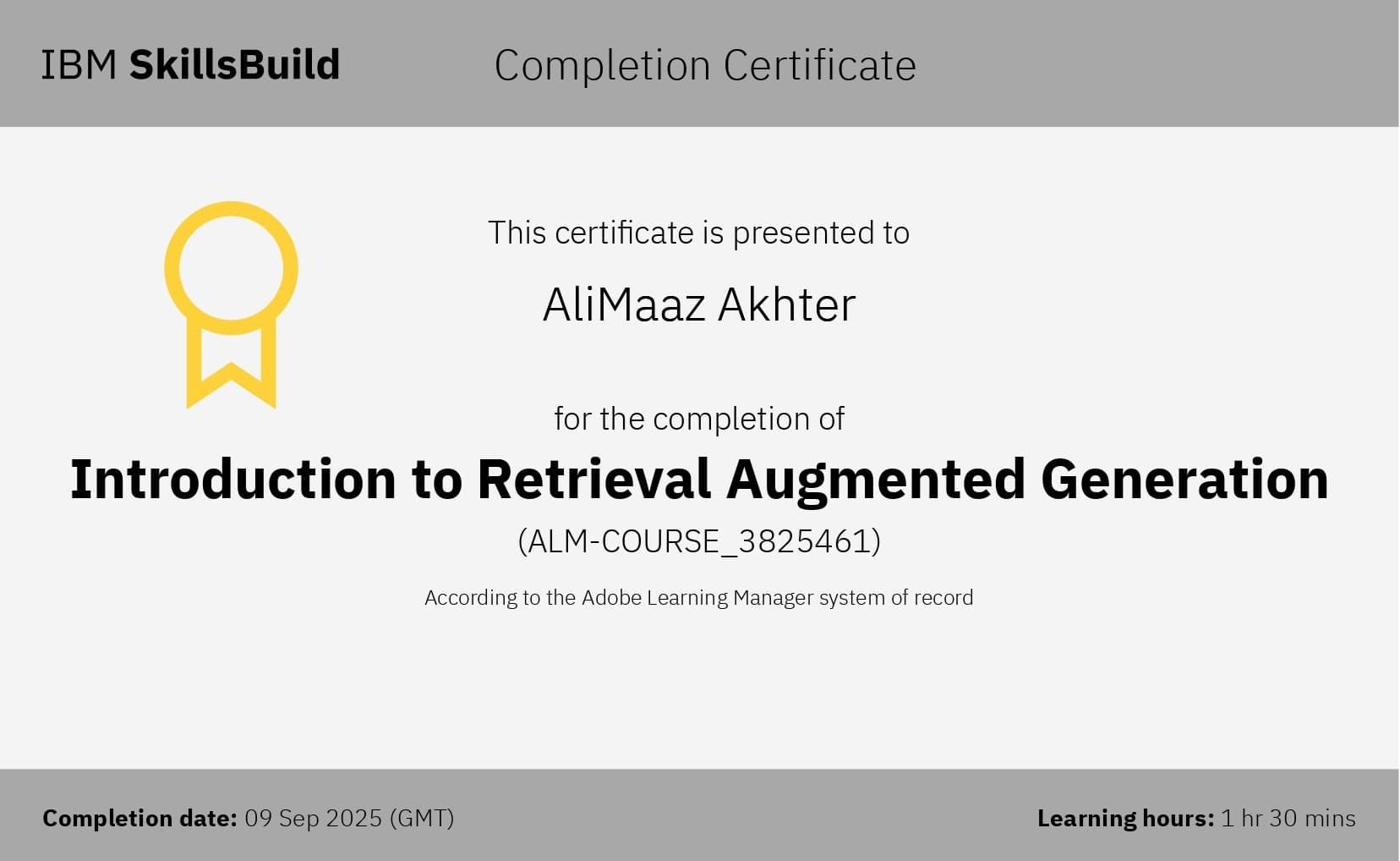 IBM SkillBuild Certification